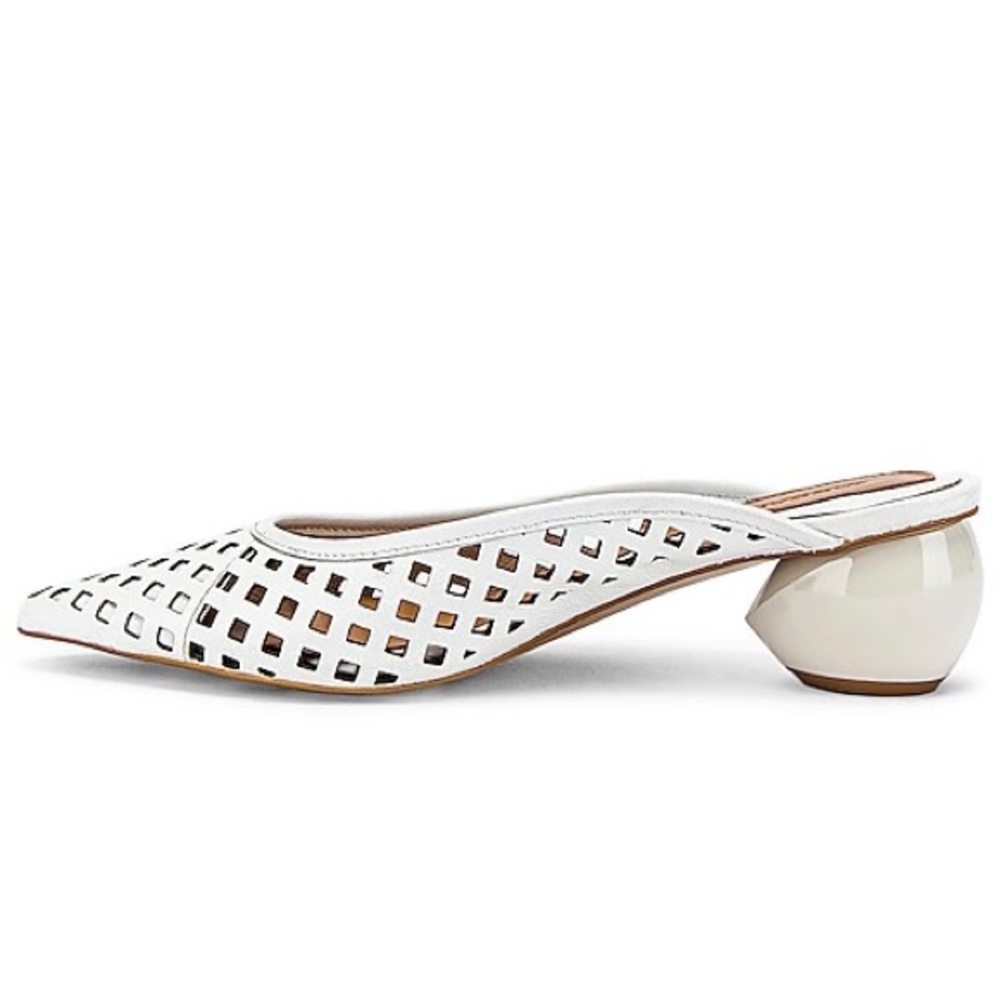 JAGGAR The Label Cage White Leather Heels - Picture 4 of 13